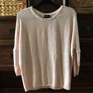 TopShop pale pink knitted oversize sweater in size 2